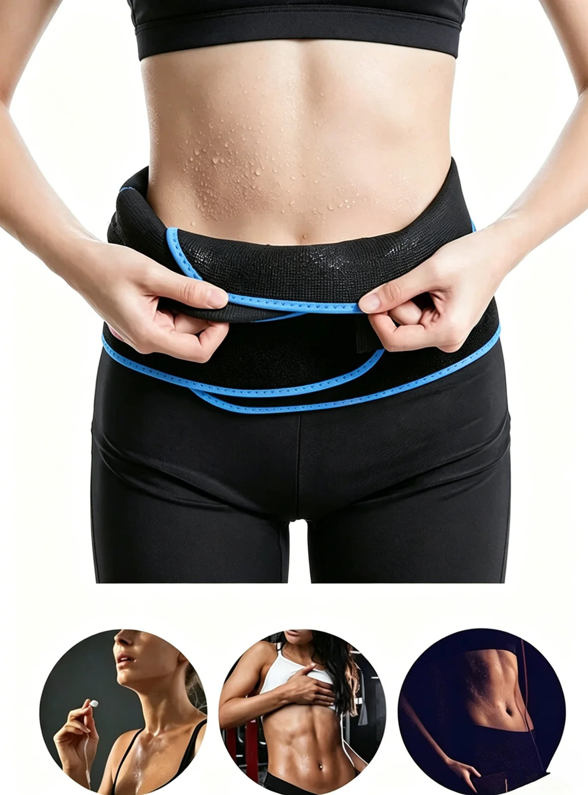 Workout Waist Trimmer Belt With Phone Pocket