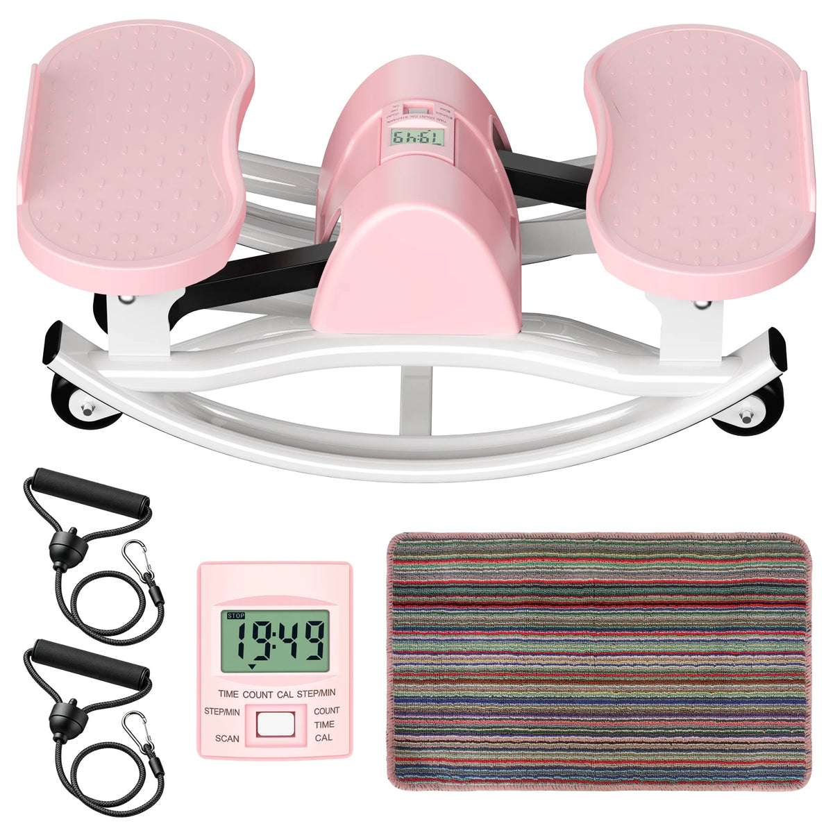 Intelligent Non Slip Twist Stepper Machine With Resistance Bands