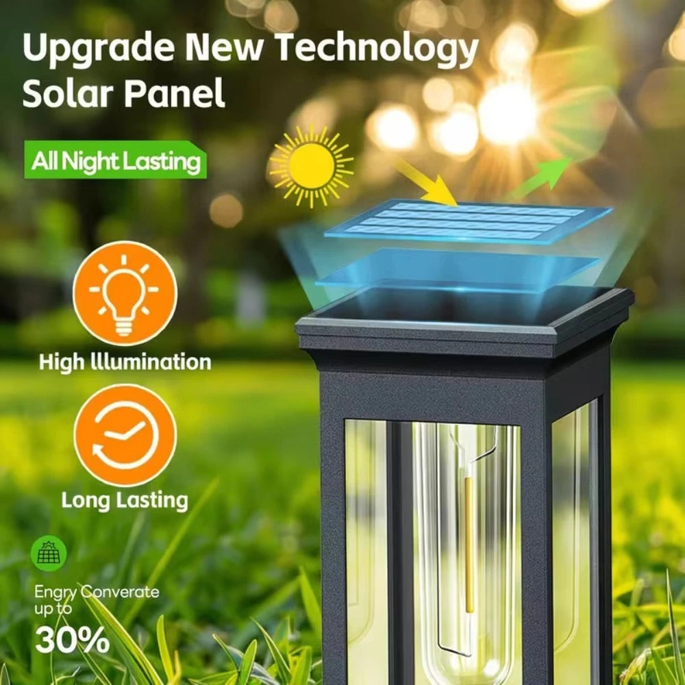 Solar Powered Waterproof Outdoor Path Lights for Gardens