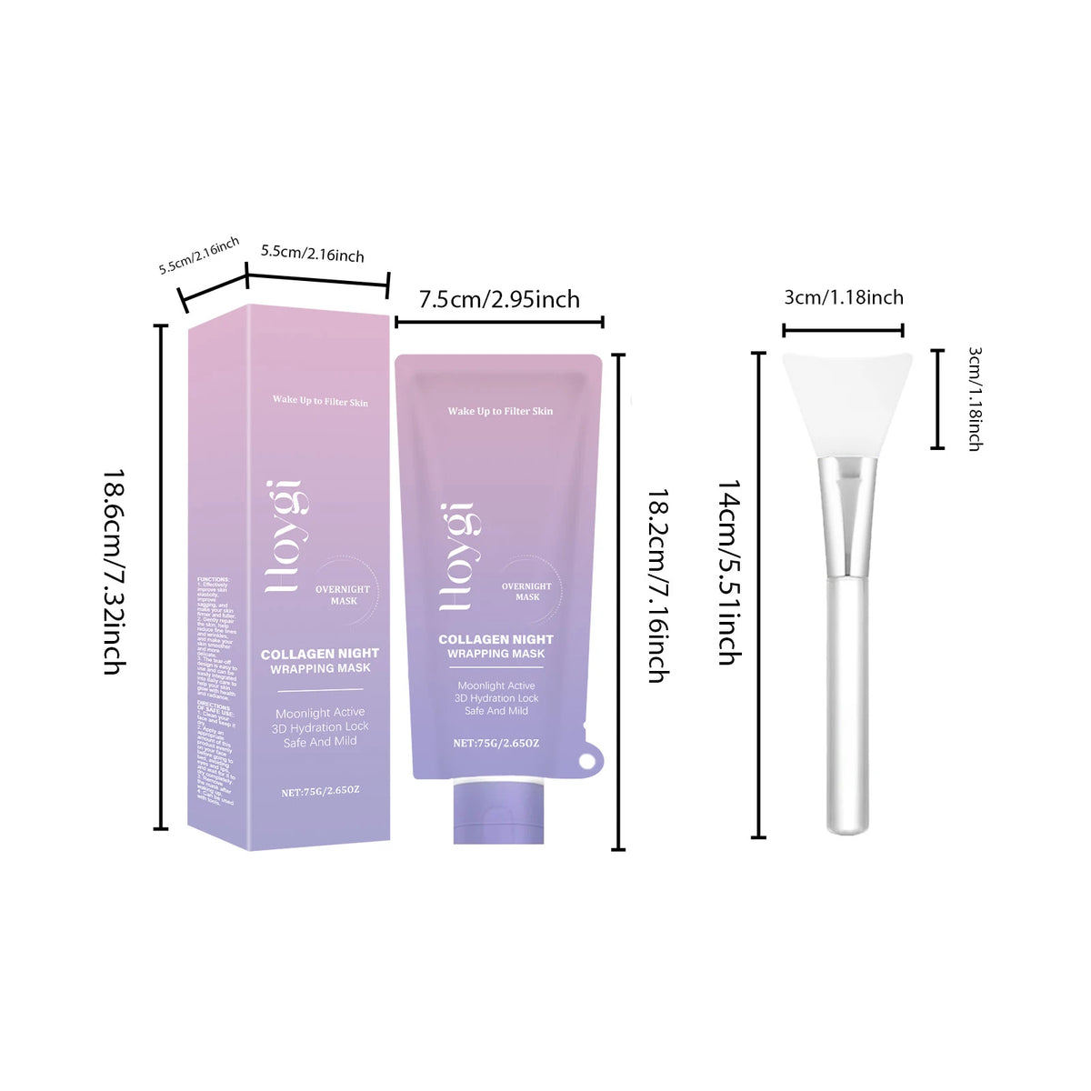 Hoygi Collagen Night Wrapping Mask For Firming Hydrating Skin