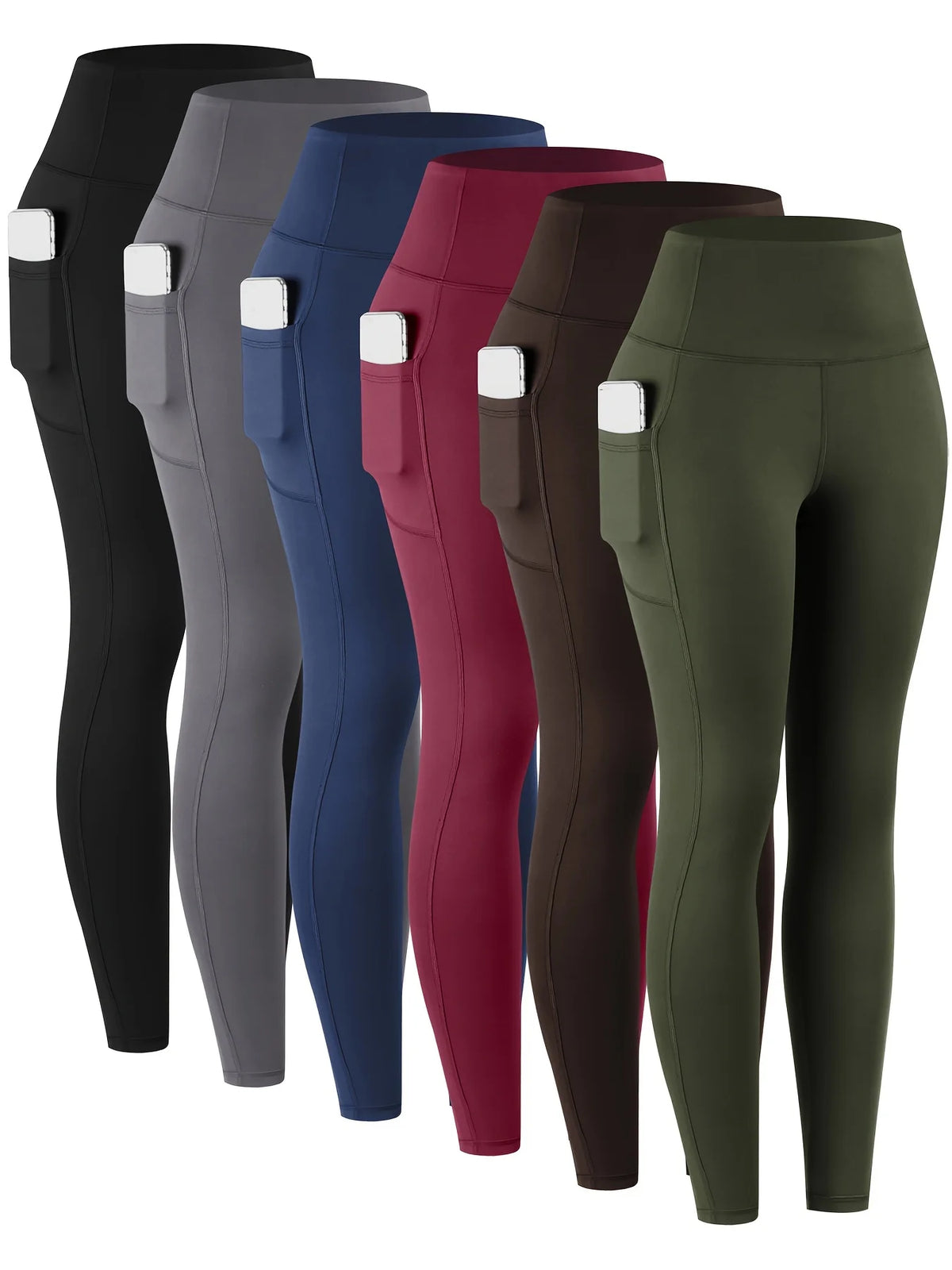 Women's High Waist Pocket Leggings for Yoga and Workout