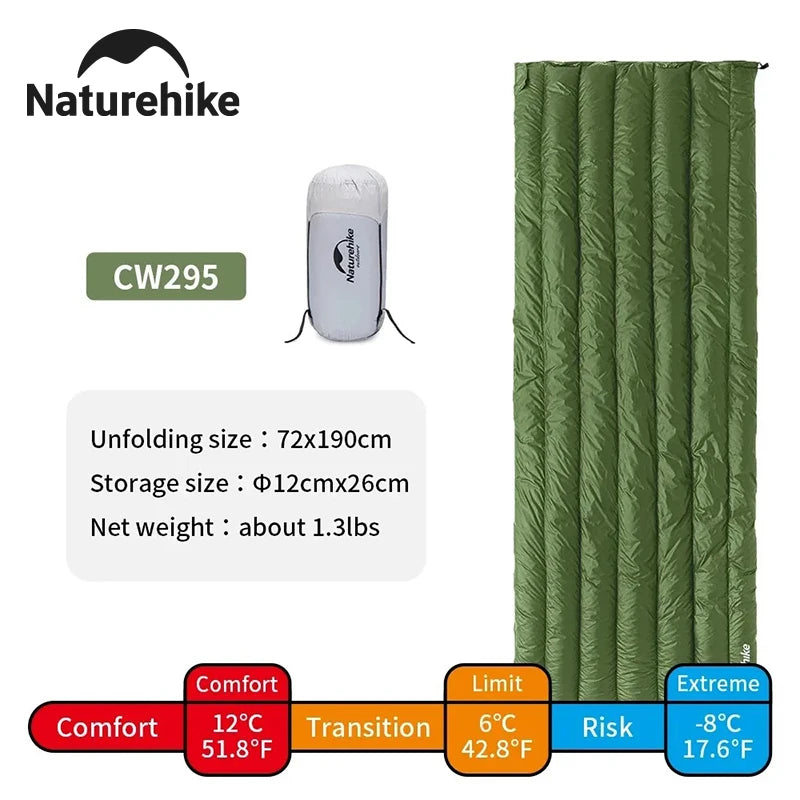 Naturehike Ultralight Duck Down Backpacking Sleeping Bag for Adults