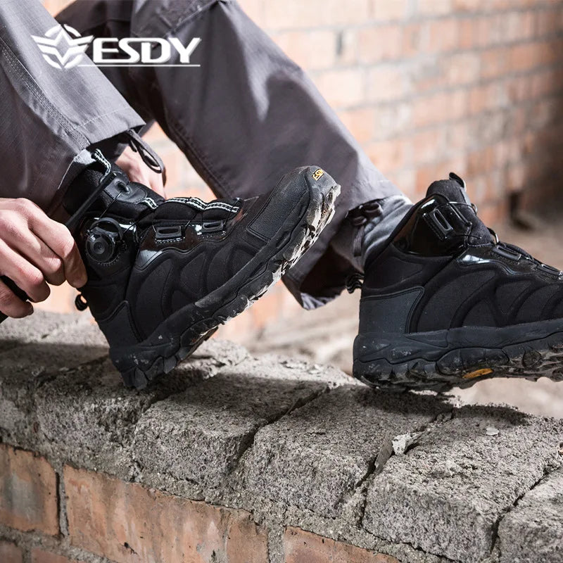 KOLINLOV Mens Waterproof Outdoor Hiking Boots