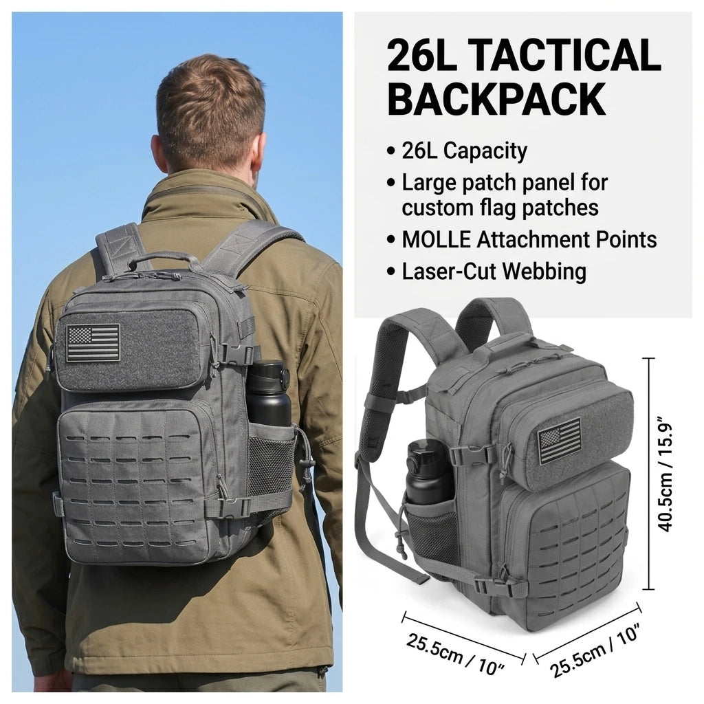 ReFire Gear Tactical MOLLE Hiking Backpack