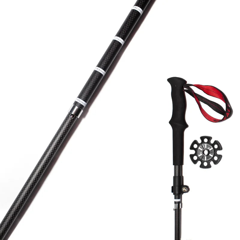 OKHEALING Carbon Fiber Foldable Trekking Poles for Hiking