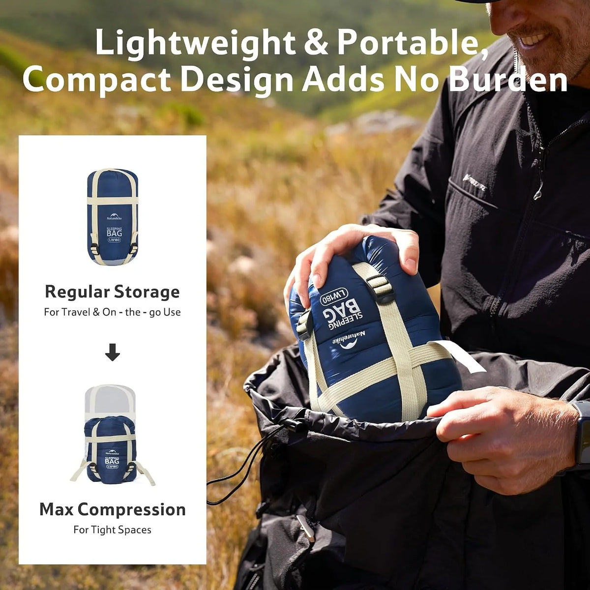 Naturehike Lightweight Compact Camping Sleeping Bag For Outdoor Adventures
