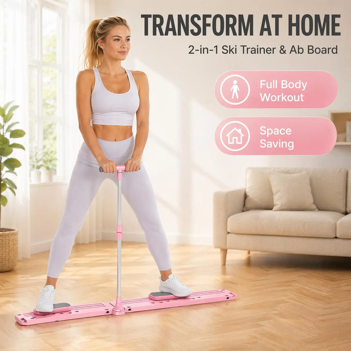 Foldable Pilates Board Kit for Full Body Home Workouts