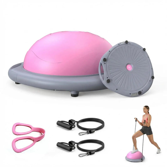 Inflatable Half Balance Ball Trainer for Fitness and Core Workouts