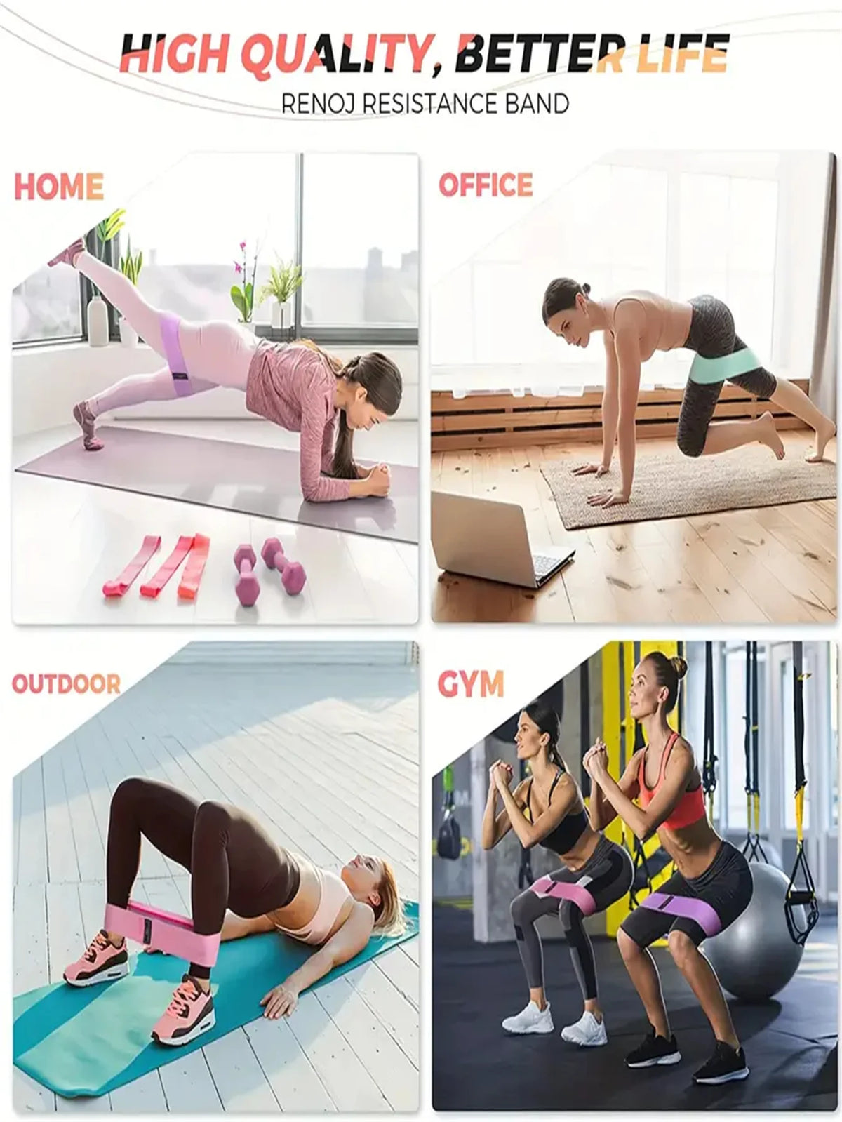Pilates Yoga Resistance Bands For Strength And Stretch Workouts