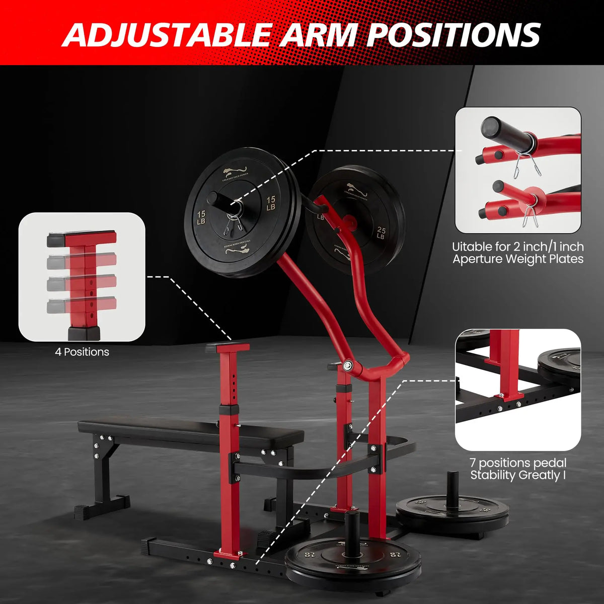 Chest Press Machine With Independent Converging Arms For Home Gym