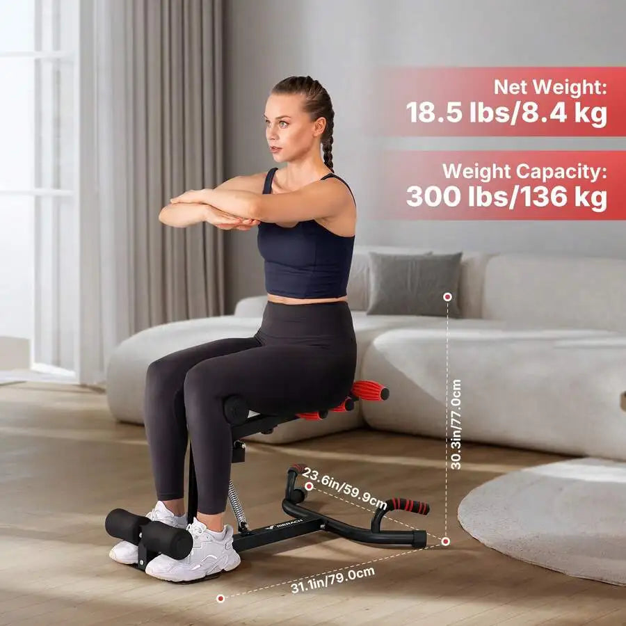 Adjustable Squat, Ab and Glute Trainer for Home Workouts