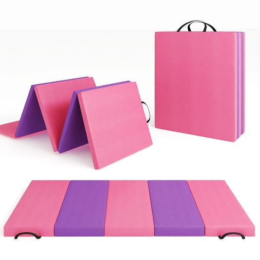 HiMISS Foldable Gymnastics Tumbling Exercise Mat
