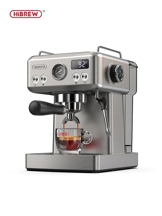 HiBREW Semi Automatic Espresso Coffee Machine with Adjustable Temperature