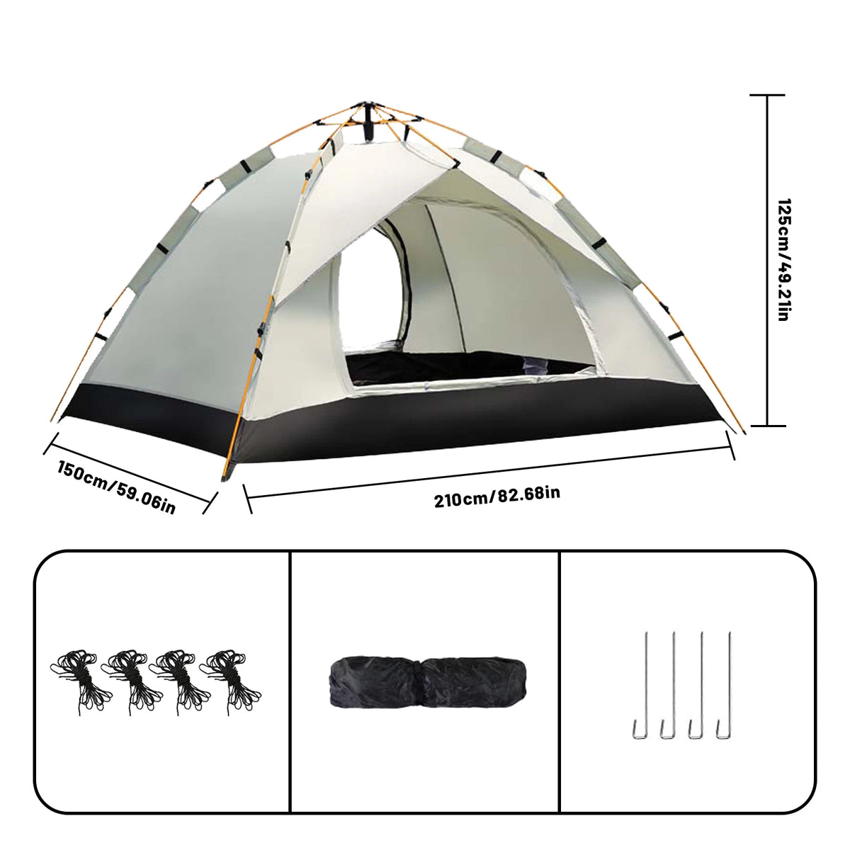 Pakicetus Quick Setup Automatic Camping Sunshade Tent