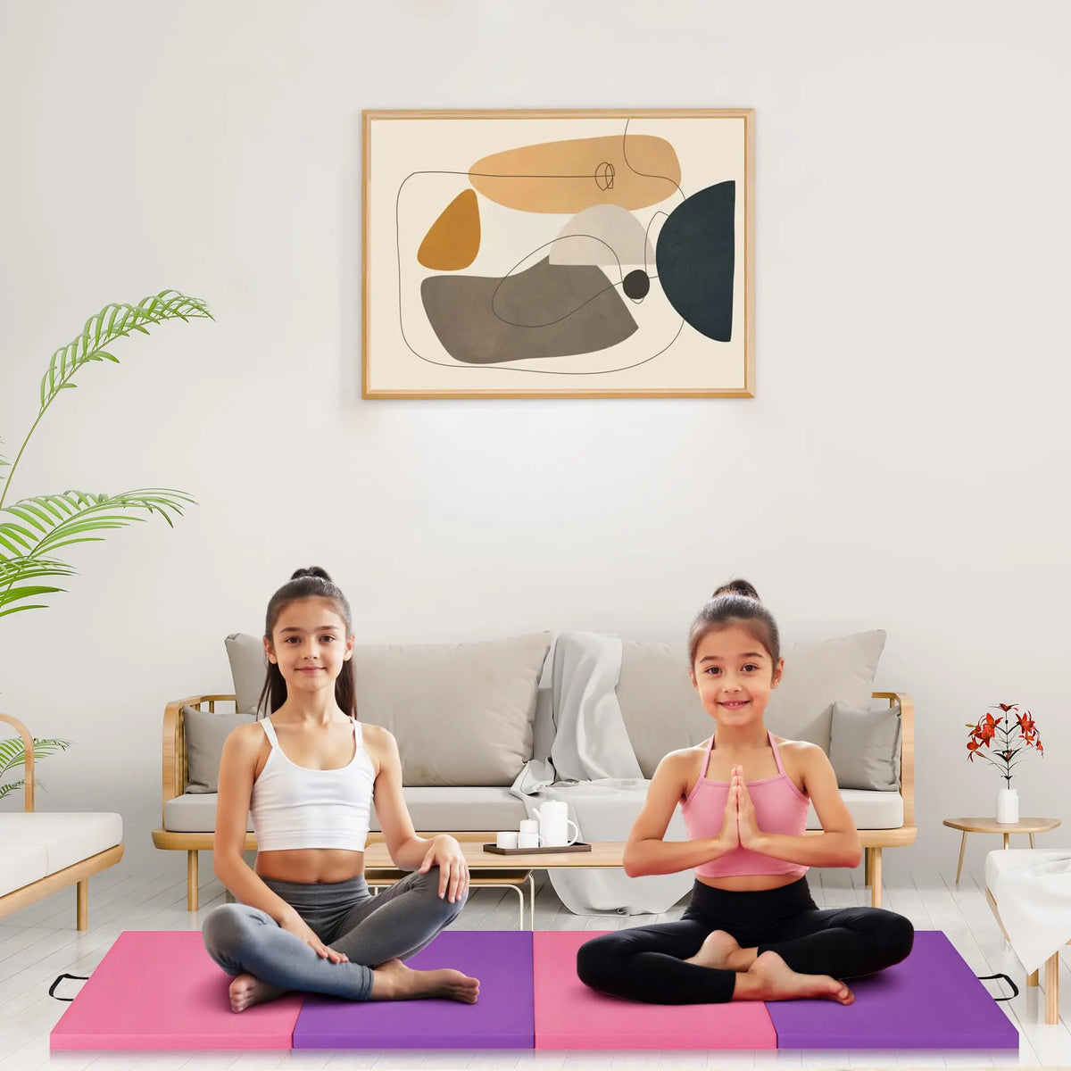 HiMISS Foldable Gymnastics Exercise Mat