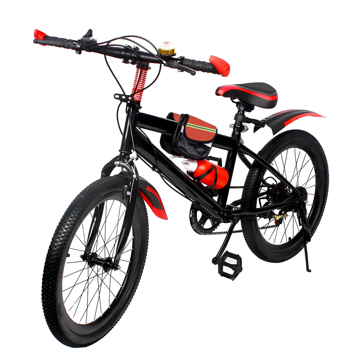 Folding Kids Mountain Bike With 7 Speed Dual Disc Brakes