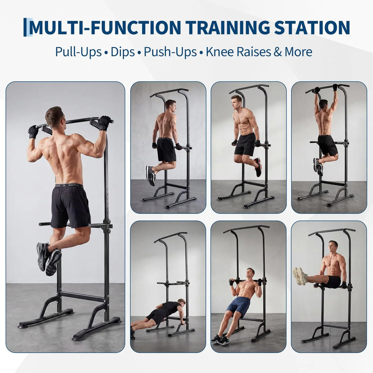 HiMISS Power Tower Dip Station With Pull Up Bar