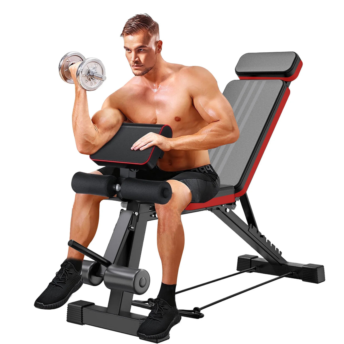 Adjustable Folding Weight Bench for Full Body Strength Training