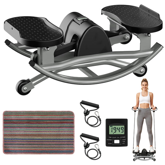 Intelligent Non Slip Twist Stepper Machine With Resistance Bands