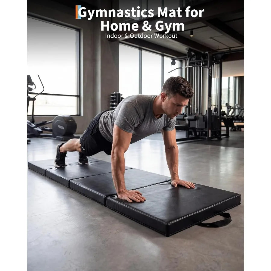 Folding Gymnastics Mat for Yoga, Pilates and Home Workouts