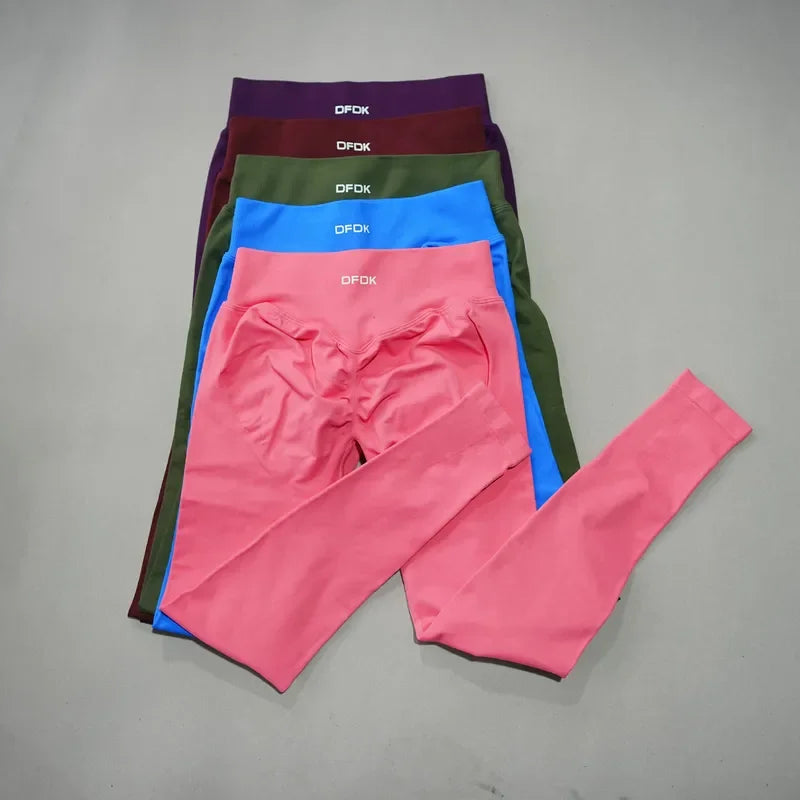 Womens Seamless High Waist Yoga Leggings With Tummy Control