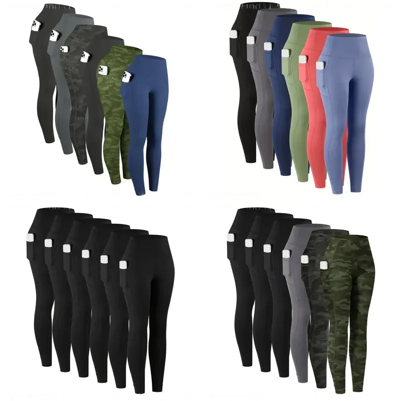 Women's High Waist Pocket Leggings for Yoga and Workout