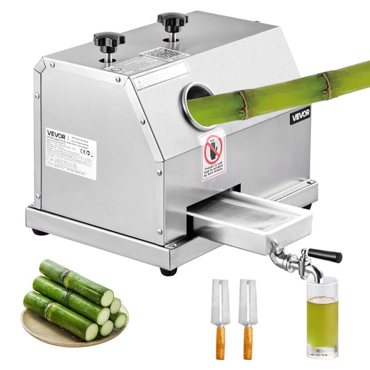 VEVOR Commercial Sugar Cane Juicer With Stainless Steel Rollers