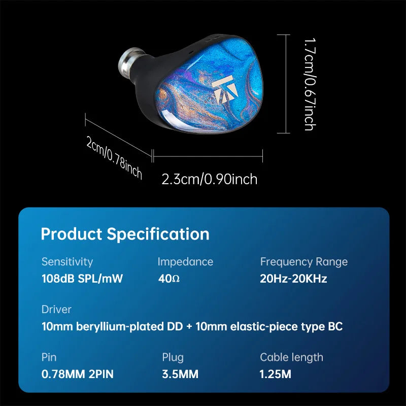KBEAR KB02 Bone Conduction Dynamic Driver In Ear Headphones