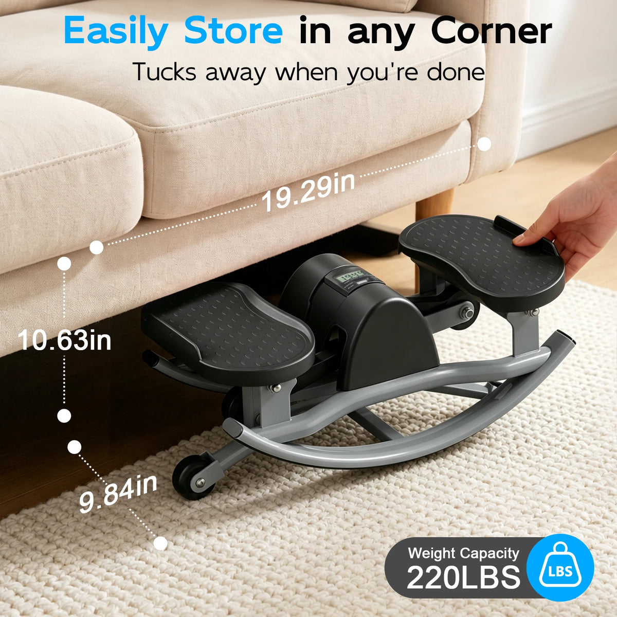 Intelligent Non Slip Twist Stepper Machine With Resistance Bands
