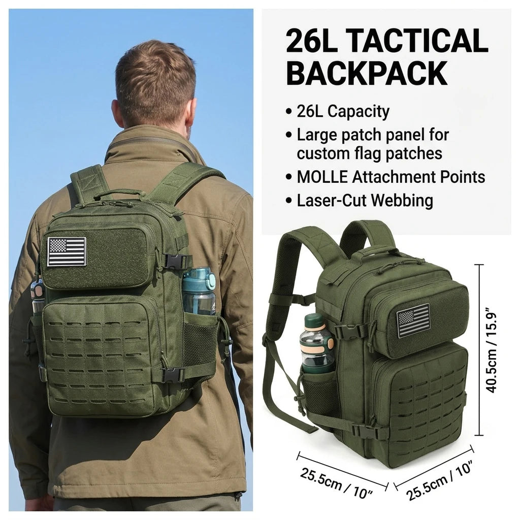 ReFire Gear Tactical MOLLE Hiking Backpack