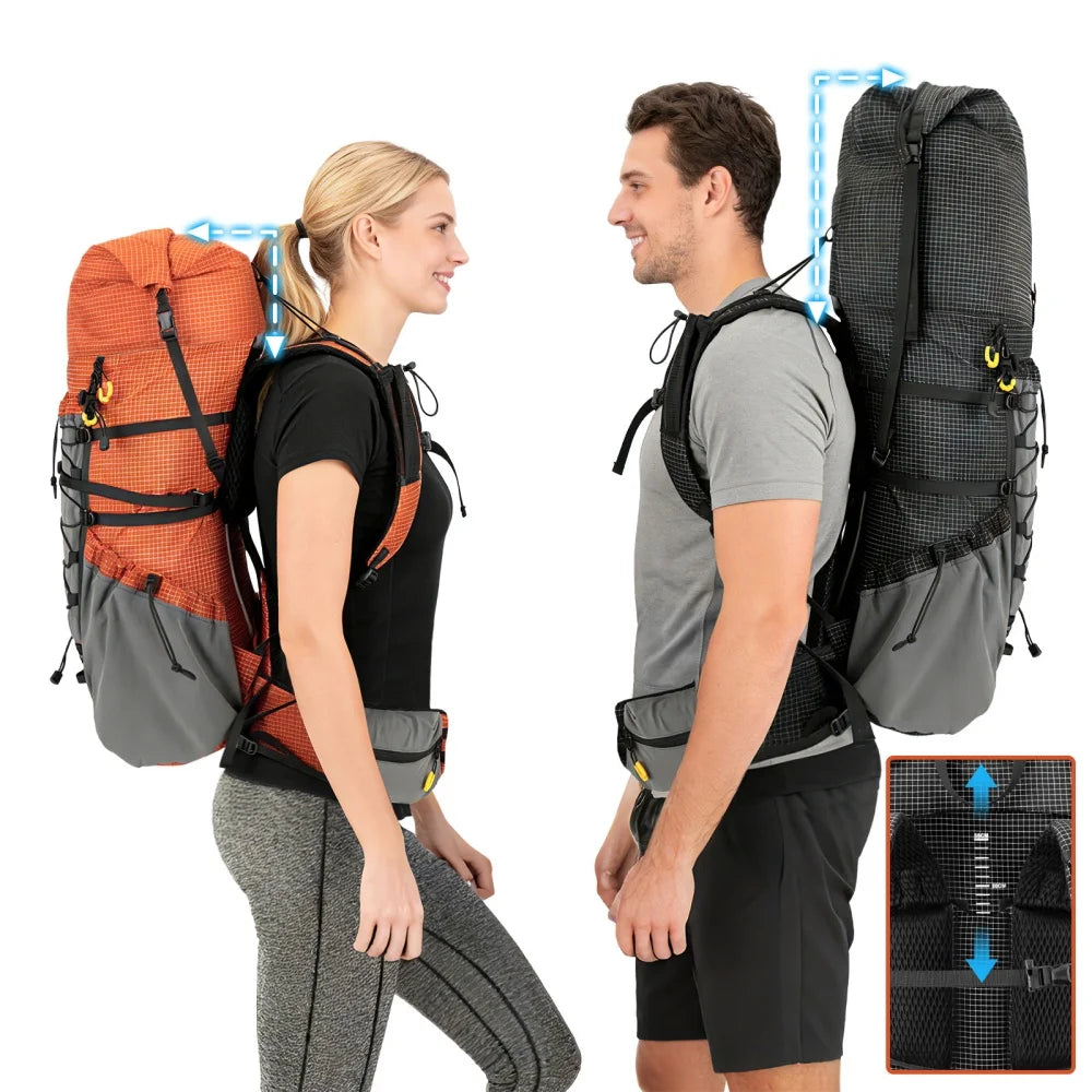 Night Cat Lightweight Hiking Backpack With Rain Cover