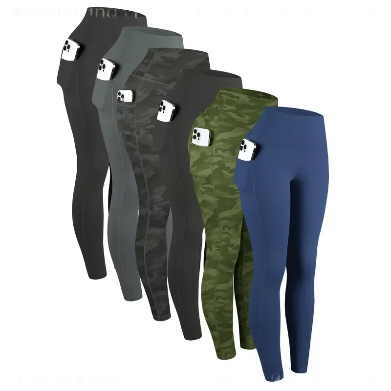 Women's High Waist Pocket Leggings for Yoga and Workout
