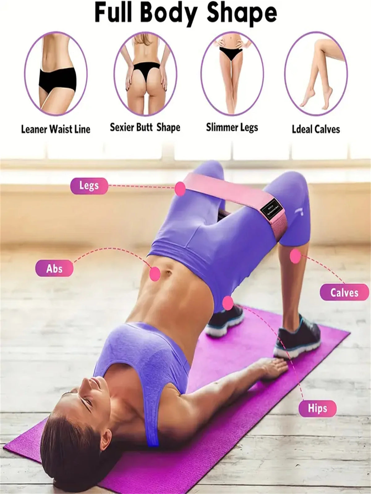 Pilates Yoga Resistance Bands For Strength And Stretch Workouts