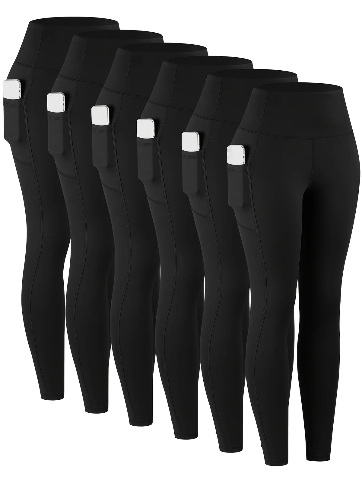 Women's High Waist Pocket Leggings for Yoga and Workout