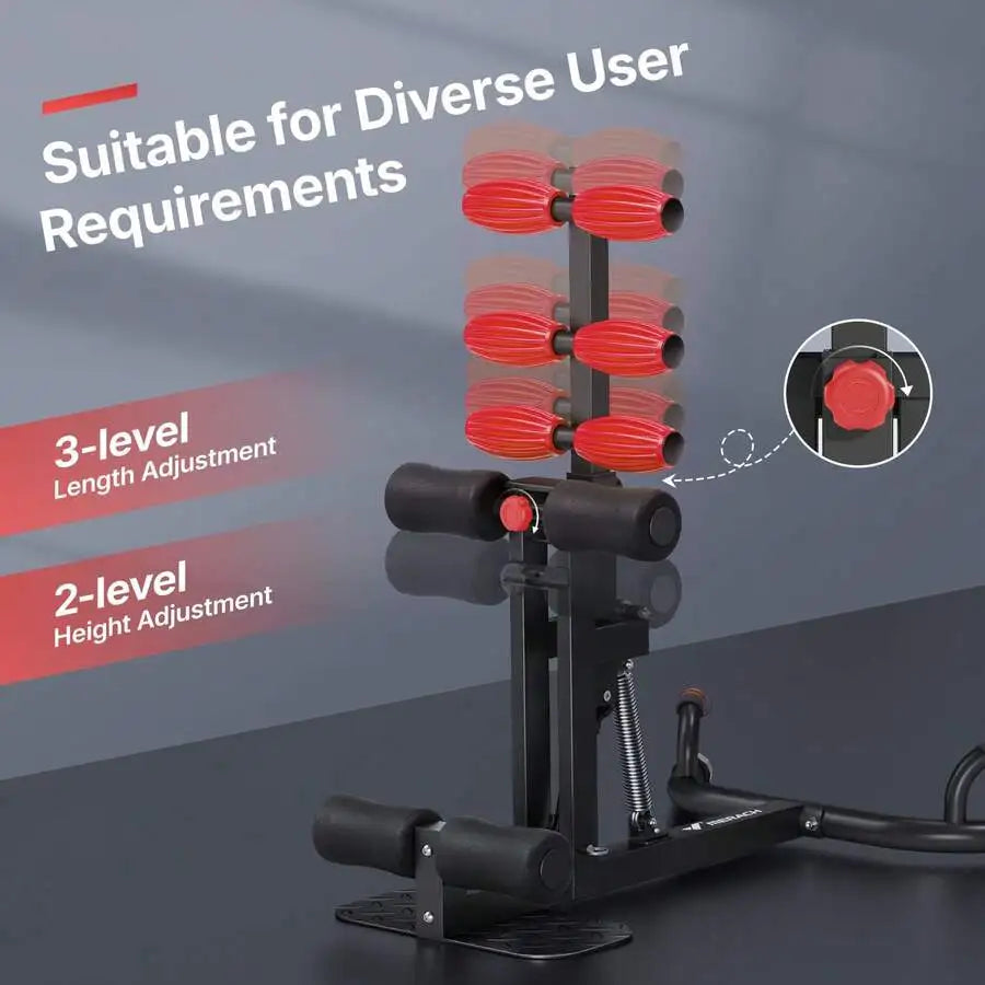 Adjustable Squat, Ab and Glute Trainer for Home Workouts