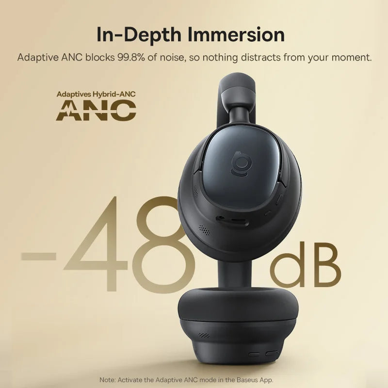 Baseus Bowie MH1 ANC Wireless Headphones With High Resolution Audio