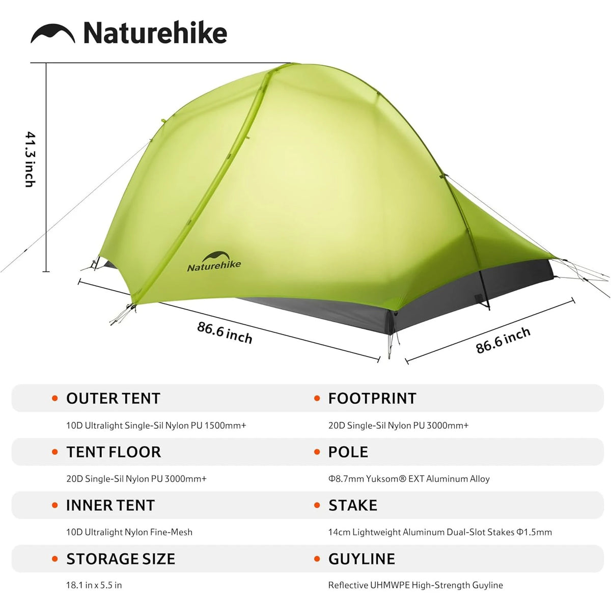 Naturehike Star Trail EXT Ultralight Backpacking Tent