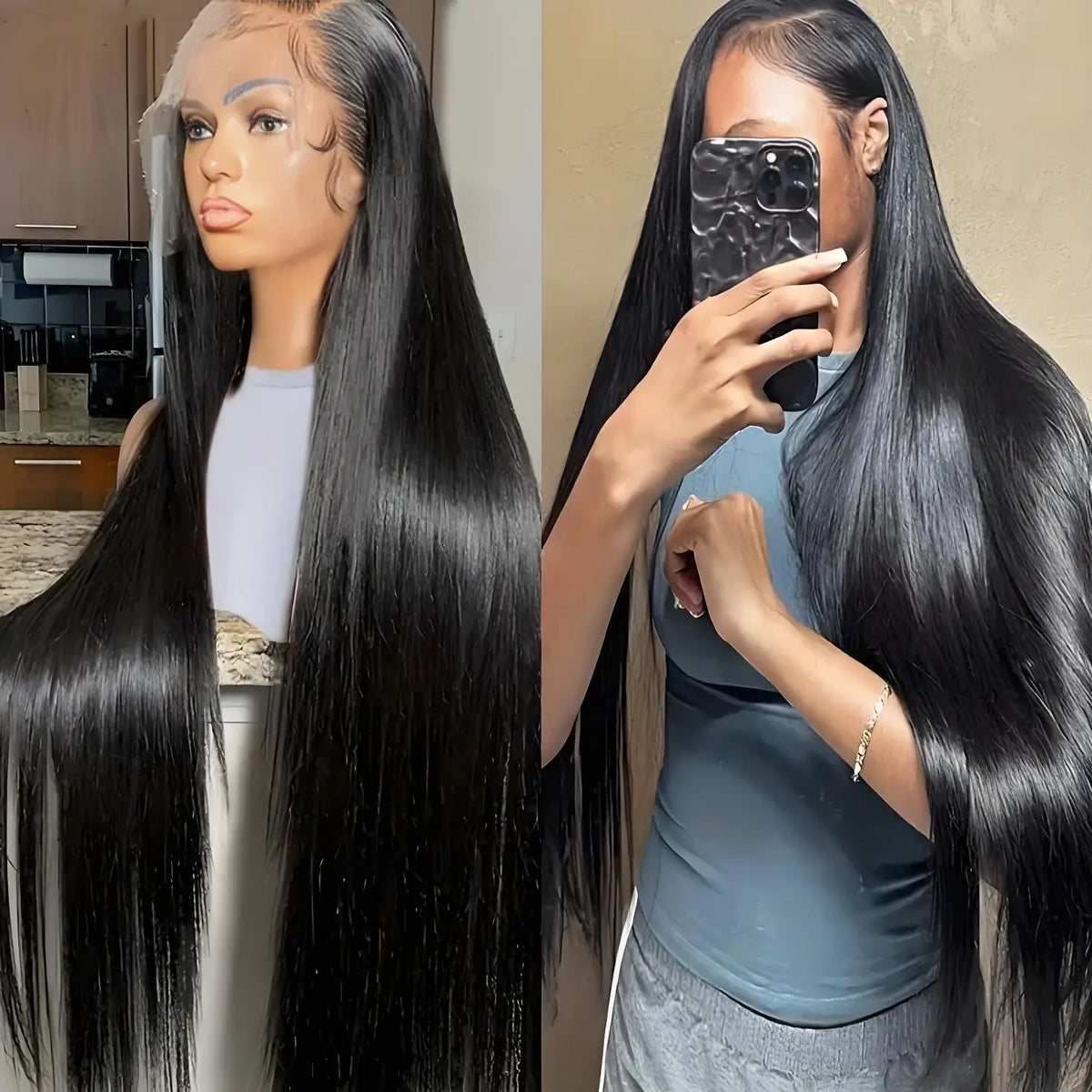 Lovely Princess Brazilian Human Hair Lace Front Wig