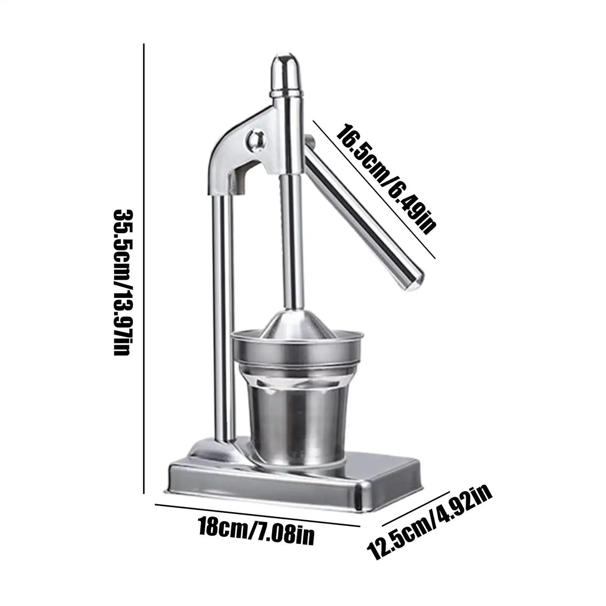 Manual Stainless Steel Citrus Juicer Fruit Press for Home Use