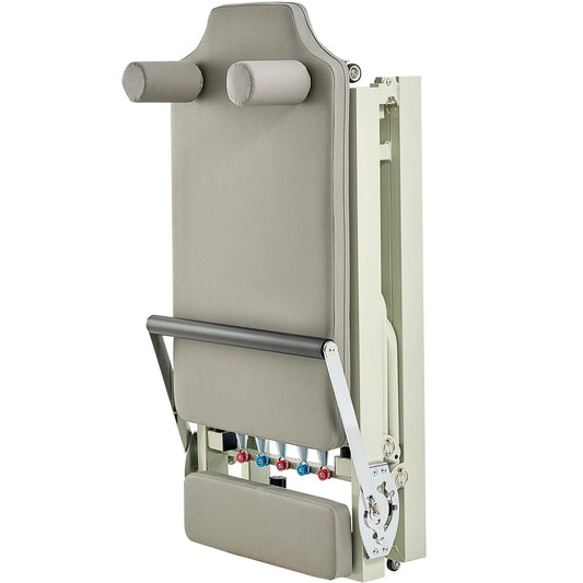 Foldable Pilates Reformer Machine With Dual Resistance Springs And Cords